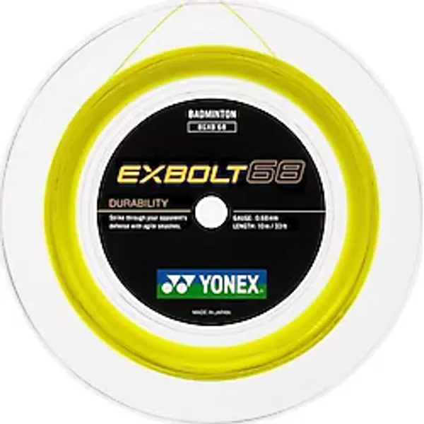Yonex Exbolt 68 Badminton Kordajı 0.68 mm 200 Metre Beyaz