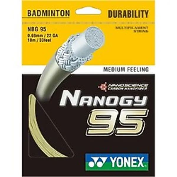 YONEX Nanogy 95 Tekli Badminton Kordajı Altın Rengi