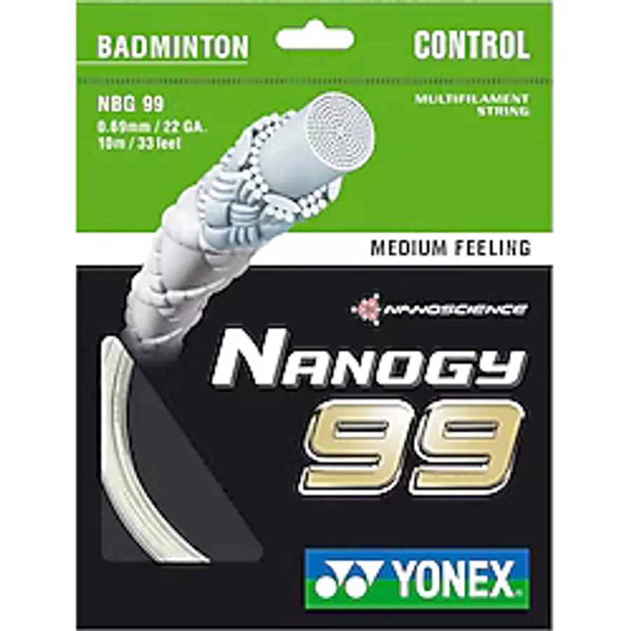 Yonex Nanogy 99 Tekli Badminton Kordajı Beyaz