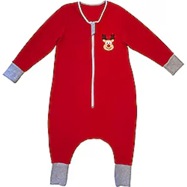 Yorni Nakışlı Uzun Kollu Oeko-Tex Mikro Polar Bebek Çocuk Uyku Tulumu Unisex Tog 2 (4-6 Yaş)