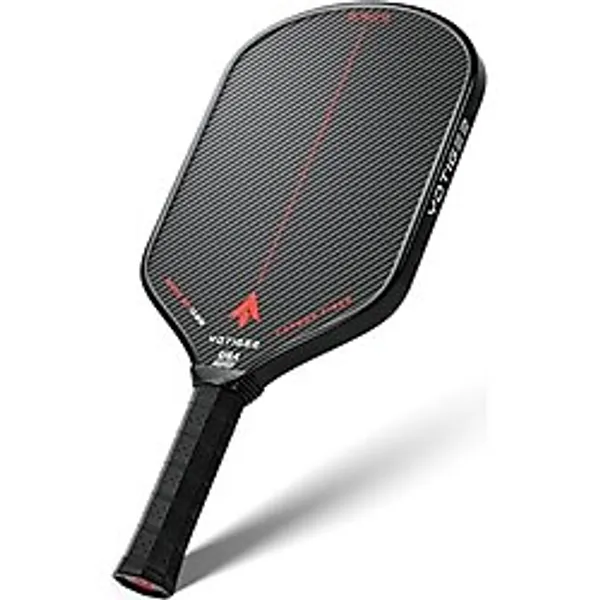 Yotiger 16mm 3K Karbon Fiber Pickleball Kürek Yüksek Spinli Karbon Fiber Yüzey Aerodinamik Eğrilik Uzun Sap Kürek Kapağı Dahil USAPA Onaylı