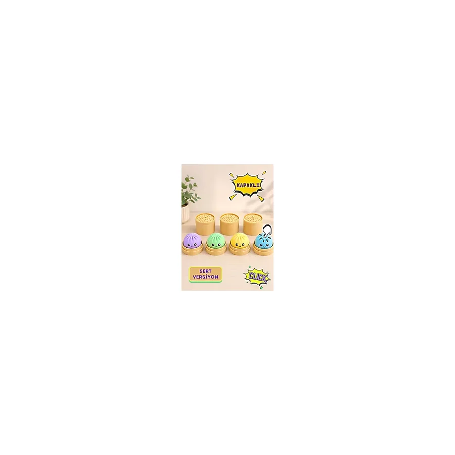 You Toys Mini Kapaklı Çin Mantısı 1 Adet Sürpriz Renk Clickerlı Figür Oyuncak Sert Versiyon