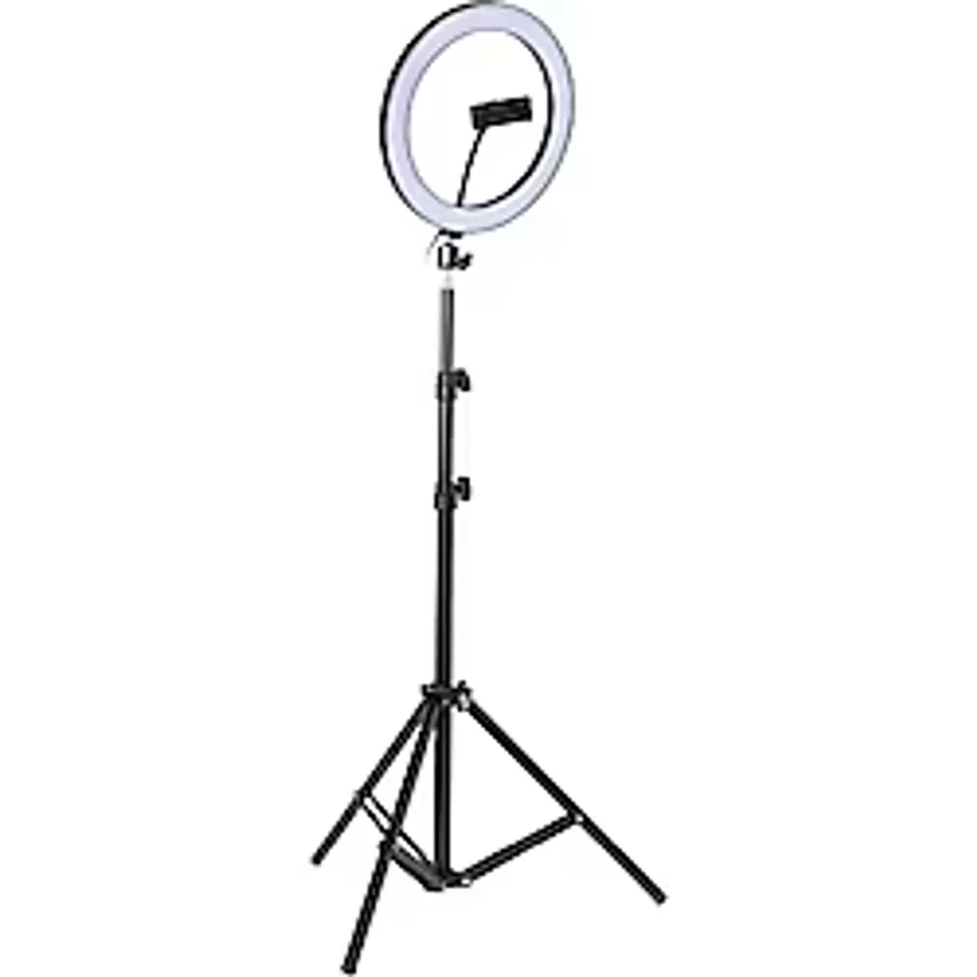 Youtuber Led Selfie Işığı Telefon Tutuculu Tripod 12 Inç 2.1 M
