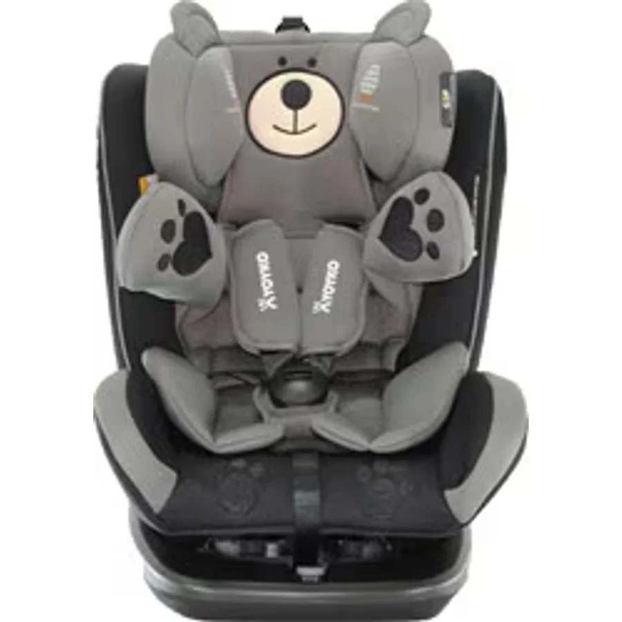 Yoyko Bear 360° Dönebilir Yatabilir Isofix Gri 0-36 kg Oto Koltuğu