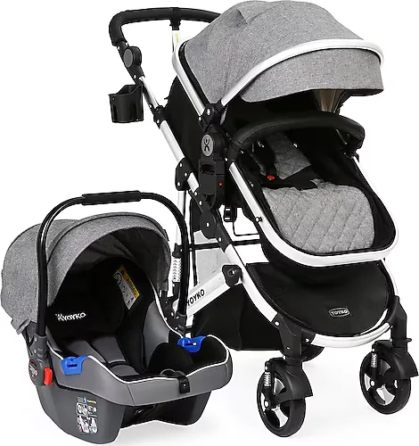 Yoyko Ultimate Gri Silver Travel Sistem Bebek Arabası