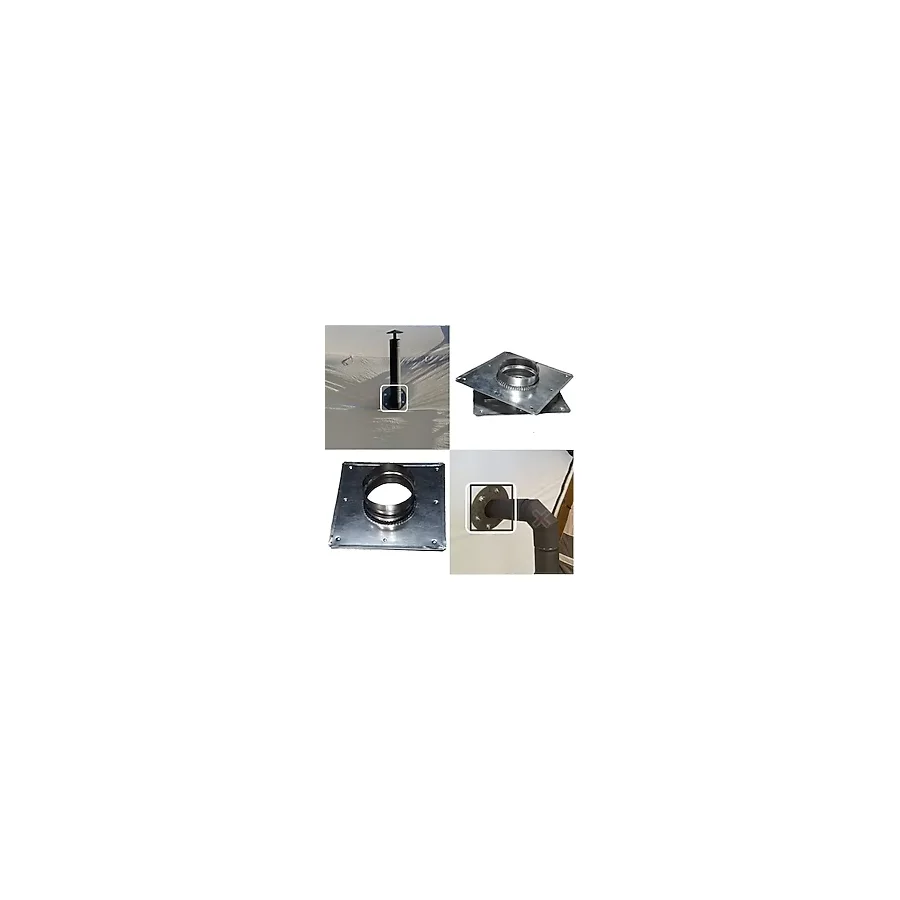 Ys Yaramış Karavan Konteyner Çadır Baca Çıkışı 13 Cm Soba Boru Adaptörü Çadır Boru Çıkış Kiti Soba Borusu Uyuml