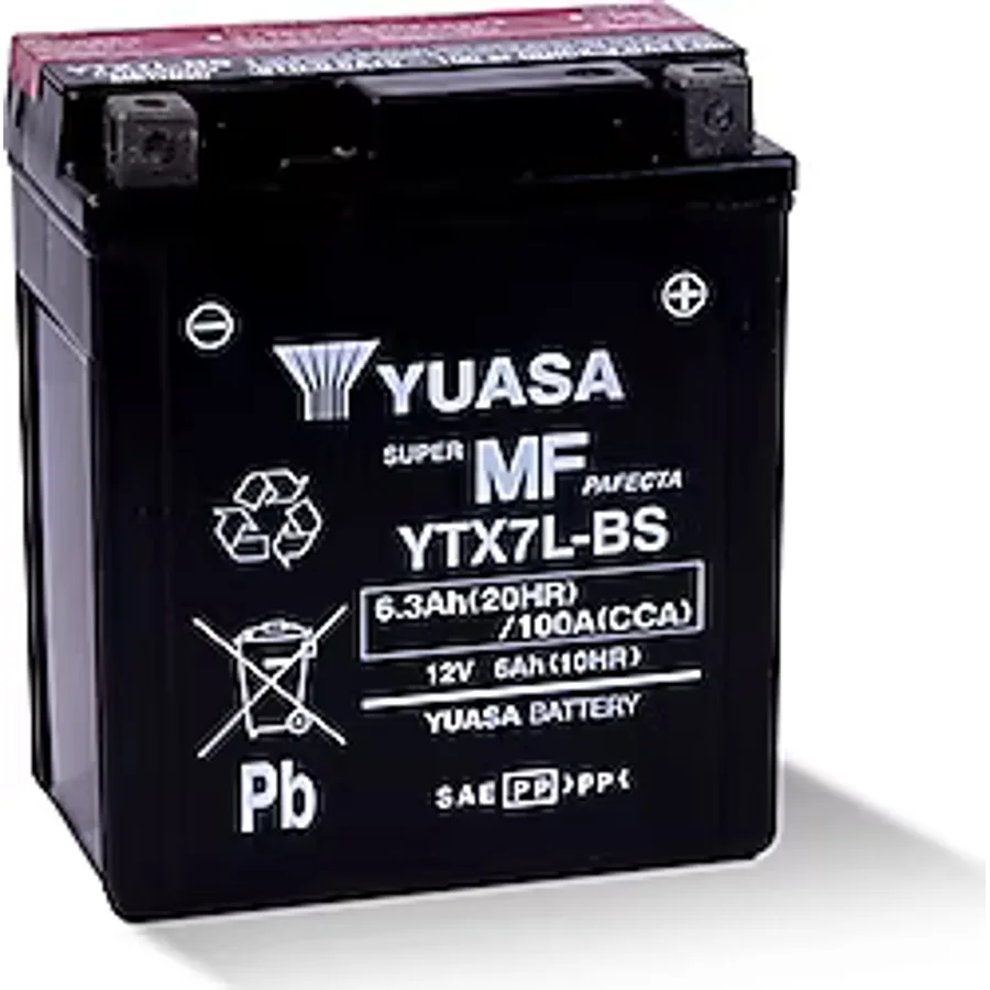 Yuasa YTX7L-BS 12 V 6 Ah 100 CCA Motosiklet Aküsü