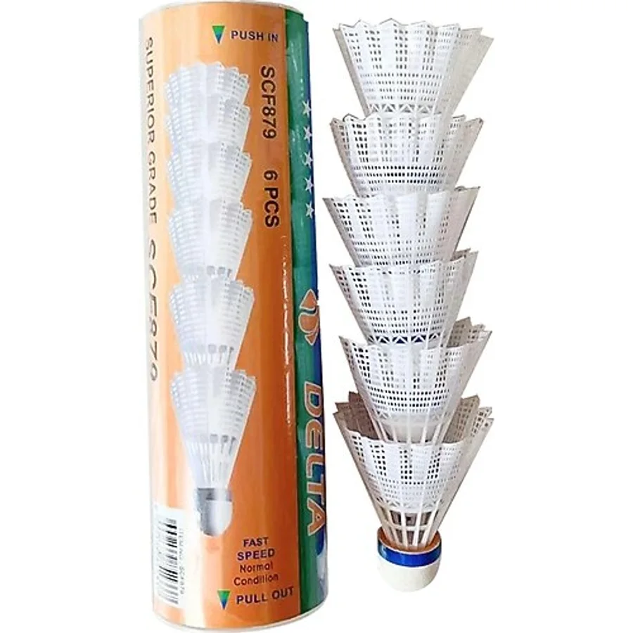 Yüksek Hız Sevenler İçin Pratik Kutusunda 6 Adet Mantar Kafa Deluxe Badminton Topu