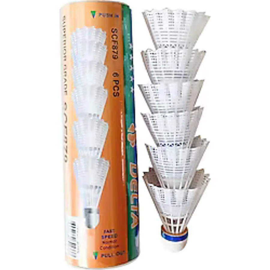 Yüksek Hız Sevenler İçin Pratik Kutusunda 6 Adet Mantar Kafa Deluxe Badminton Topu
