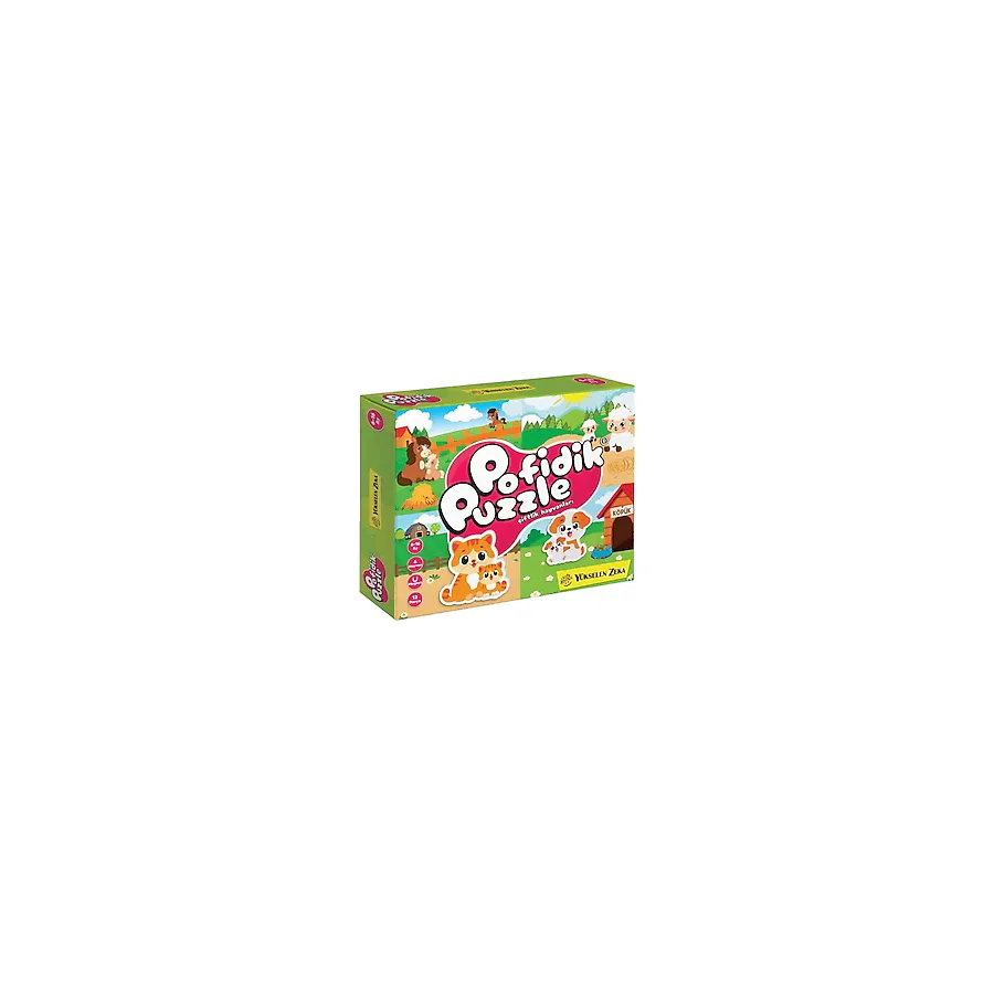 Yükselen Zeka 6-16 Ay İlk Pofidik Magnet Puzzle Çiftlik Hayvanları