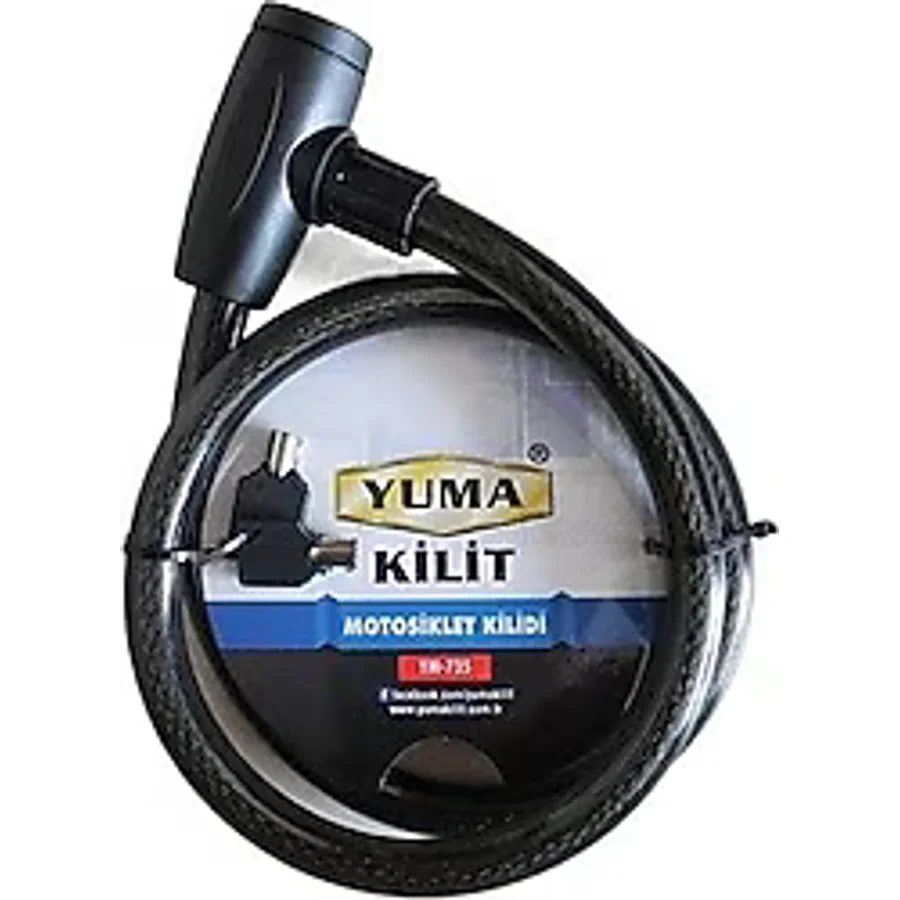 Yuma YM-735 120 cm 20 mm Motosiklet Kilidi