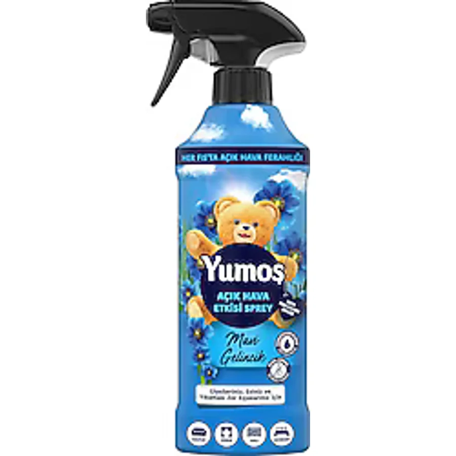 Yumoş Açık Hava Etkisi Mavi Gelincik Yıkaması Zor Eşyalar için Sprey 430 ml