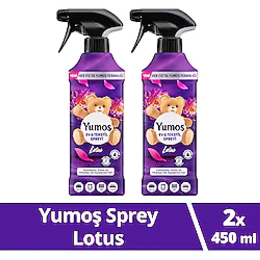 Yumoş Lotus Yıkaması Zor Eşyalar için Sprey 450 ml 2'li