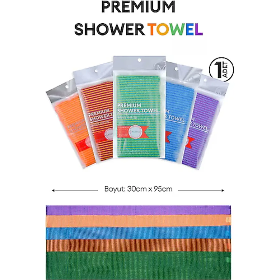 Yumuşak Dokuya Sahip, Rahat Kullanıma Uygun, Uzun Banyo Lifi MISSHA Premium Shower Towel