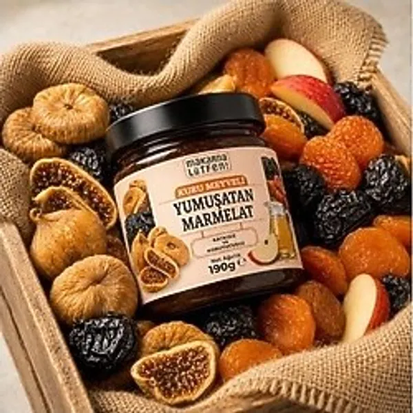 ! Yumuşatan Marmelat Kuru Incir-Kayısı-Erik 190 gr