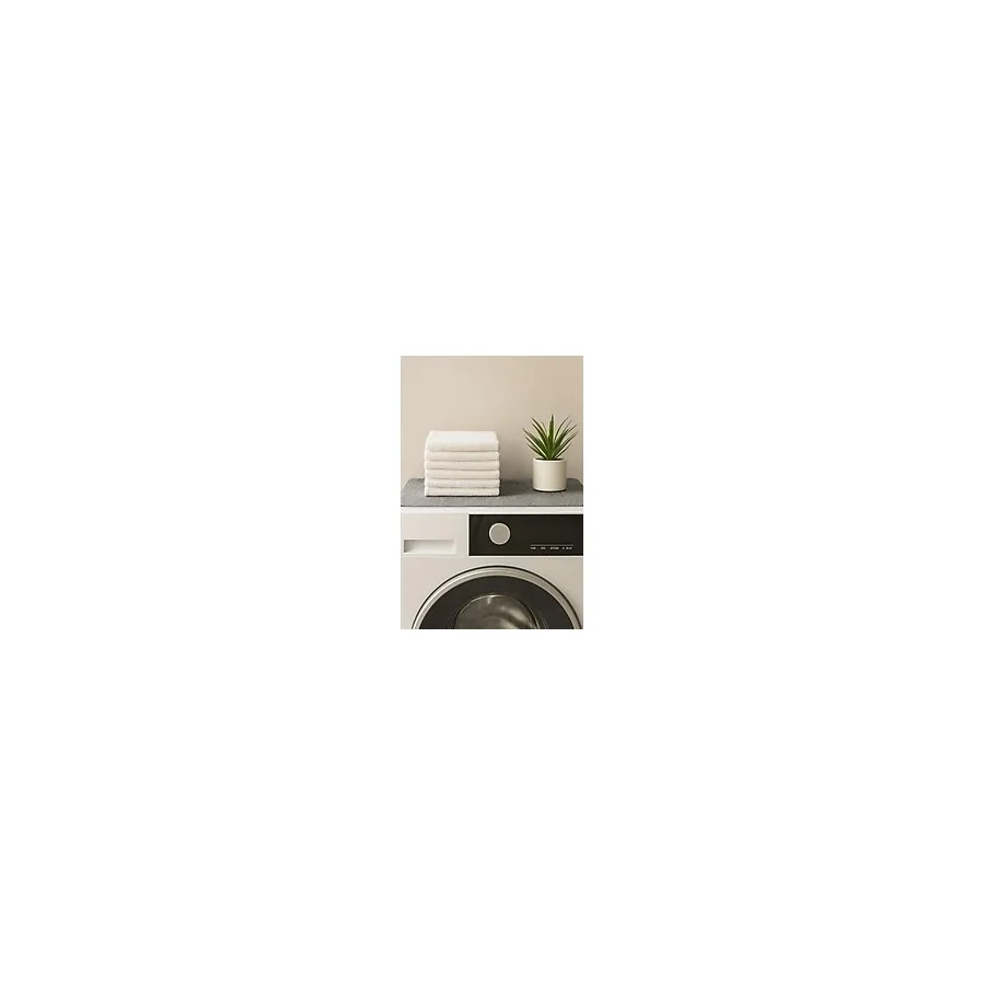 Yunusoğlu Home 60x60 Cm Keçe Çamaşır Makinesi Örtüsü Makine Üstü Pad Gri