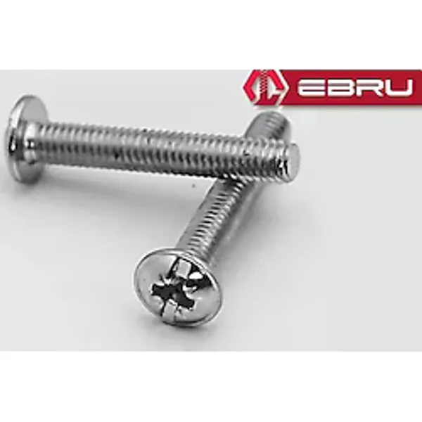 Yuvarlak Yıldız Başlı Rysb Kulp Vidası, Civata M4x40 - 50 Adet