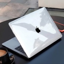 Z-Mobile MacBook Air M2 M3 M4 M5 13.6” A2681 A3113 A3240 A3449 Kapak Kılıf Parlak Şeffaf Transparan Kapak 13.6" Uyumlu 360° Koruma