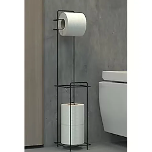 zabata Tuvalet Kağıtlığı Wc Kağıtlık Yedekli Metal Tuvalet Kağıdı Standı Tutacağı Askısı