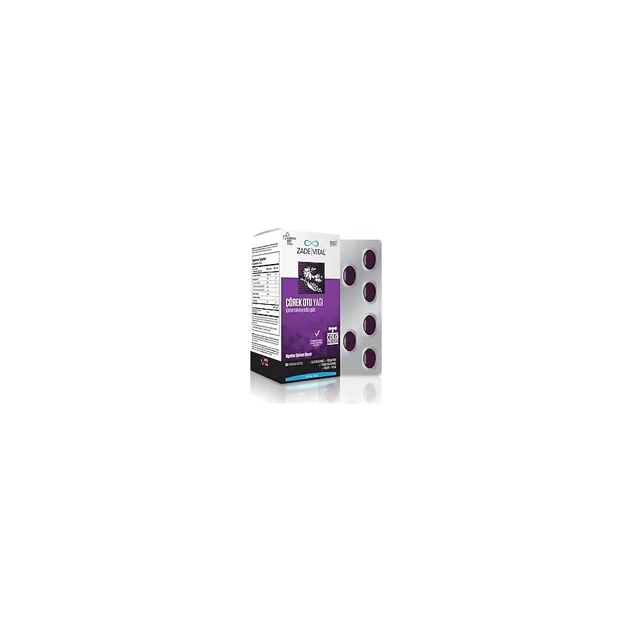 Zade Vital Çörek Otu Yağı 900 mg 60 Kapsül