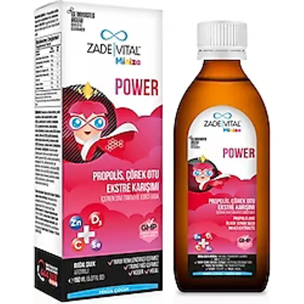 Zade Vital Miniza Power Propolis Çörek Otu Şurup 150 ml