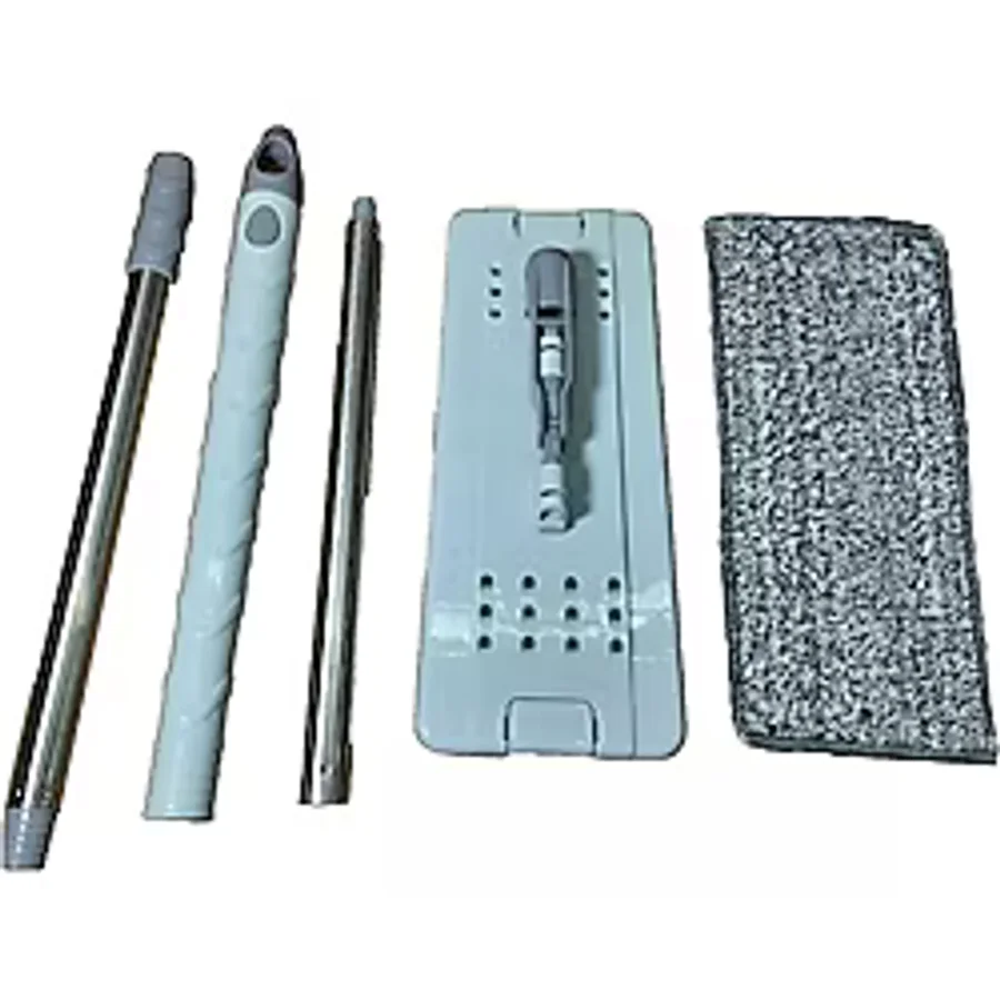 Zambak Plastik Tablet Mop Yedek Set 105cm Metal Sopa,cırtlı Plastik Palet+paspas