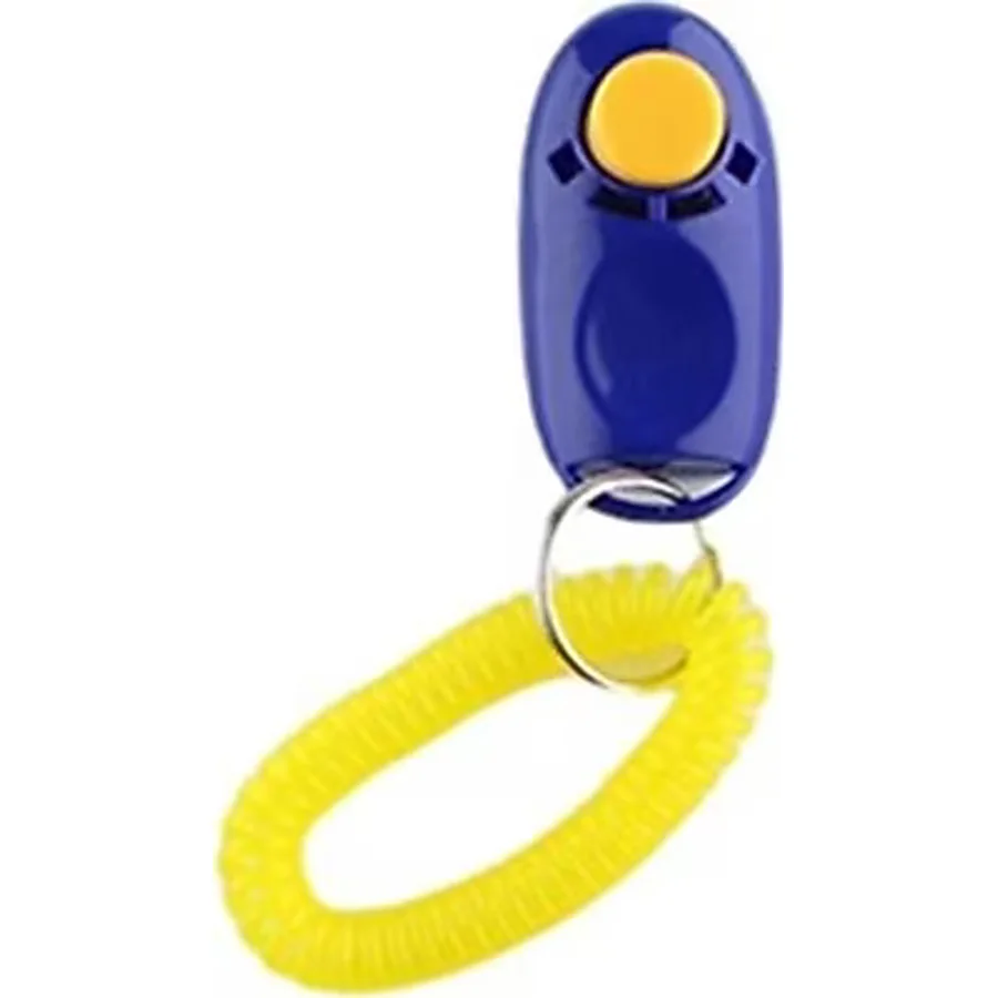 Zampa Askılı Köpek Eğitim Clickeri 6x3cm, Mavi