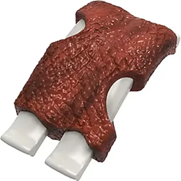 Zampa Barbekü Aromalı Kaburga Köpek Oyuncağı, 13 Cm