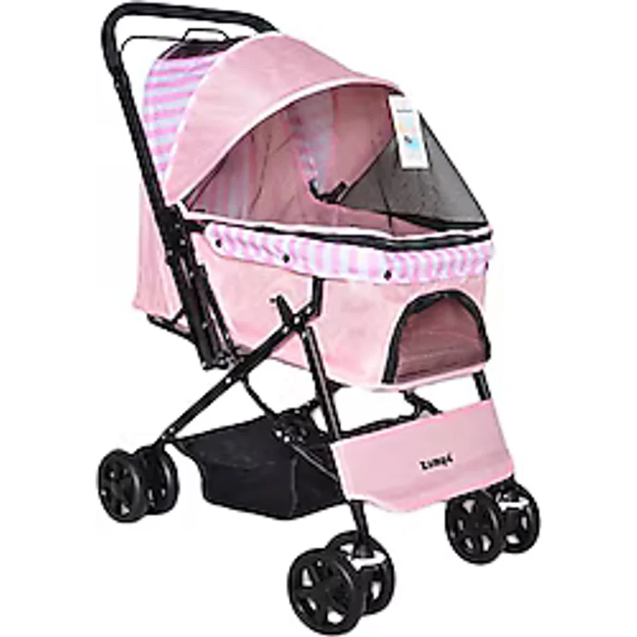 Zampa Nova 52x76.5x95 cm Kedi ve Köpek Arabası - Pembe