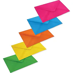 Zarfsan Karışık Renkli Davetiye Zarfı 13 x 18 cm 1.hamur 500'lü