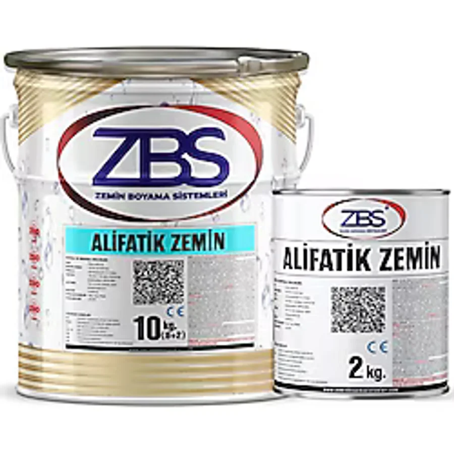 ZBS Alifatik Zemin Boyası 10 kg Koyu Gri RAL-7042 (Yüksek Uv Altındaki Seramik, Metal V.b Zemin Boyası)