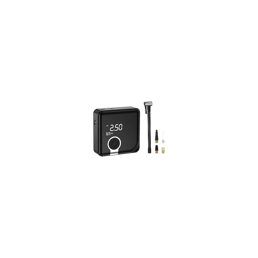 ZC-001 Taşınabilir Akıllı Dijital Ekranlı Araç Hava Kompresörü Powerbank Özellikli 150 PSI LED Aydınlatma & SOS Işık Araba - Motosiklet - Bisiklet - Top - ZG-001