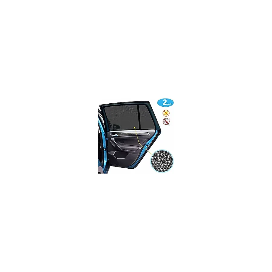 Zebaroom-2'li Araba Yan Cam Güneşlik Araç Oto Sineklik Otombil Yan Cam Güneşlik