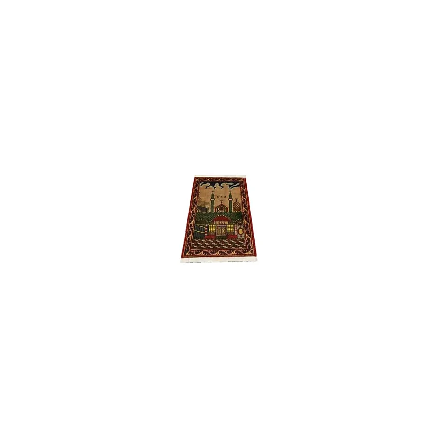 Zehra Abla Halı Yeni El Dokuması Seccade Mihraplı Konya Mevlana Sille Yün Halı 5522 Renkli-80 x 140