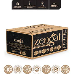 ZENGAL Delikli Briket Mangal Kömürü 10kg (6 SAAT 7800 KCAL/KG)