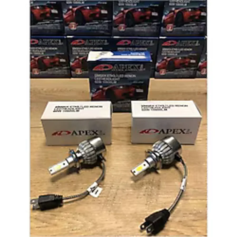 ZENON H7 APEXİ LED XENON-ŞİMŞEK ETKİLİ-10800 LM 6000K- YÜKSEK AYDINLATMA GÜCÜ