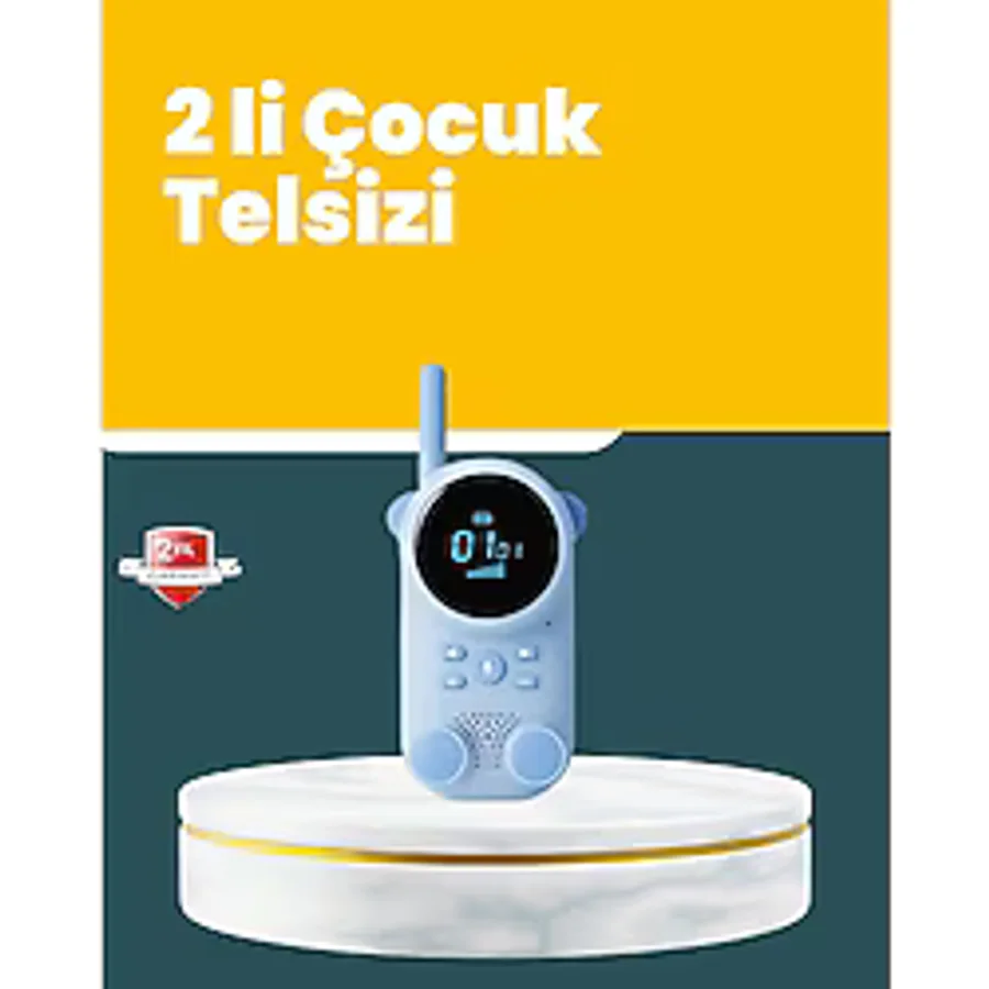 Zenvia LCD Ekranlı Çocuk Telsizi - Iki Yönlü Ses, 1-3 Km Çekim Mesafesi (ZNV-5456)