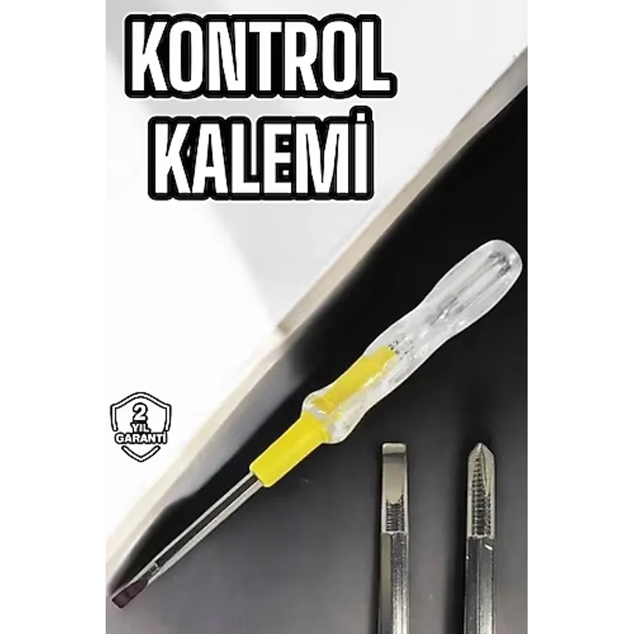 Zenvia Test Cihazı Kontrol Kalemi Çift Başlıklı Şeffaf Elektrik Testi ZNV2025 - Renkli