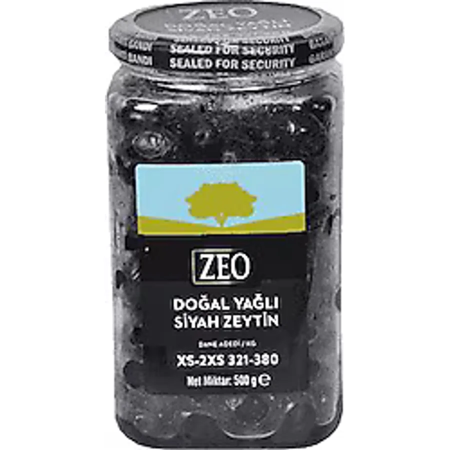 Zeo XS-2XS 321-380 Siyah Zeytin 500 gr