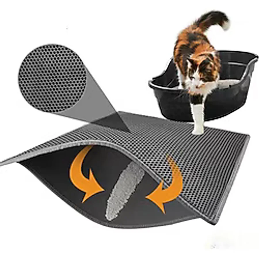 Zerabey Elekli Kedi Tuvalet Önü Paspası Kedi Kumu Paspası