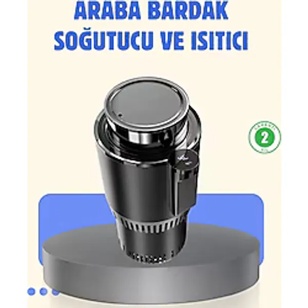 Zero Land Mtxdpn Araç Içi Akıllı Bardaklık Isıtıcı Soğutucu Dijital Ekranlı - Metal