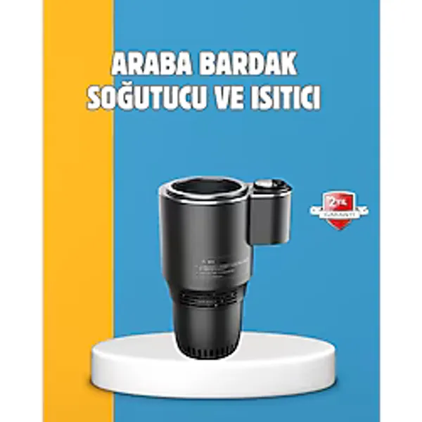 Zero Land Mtxdpn Dijital Ekranlı Akıllı Bardaklık Araç Içi Termal Isıtıcı Soğutucu - Inox