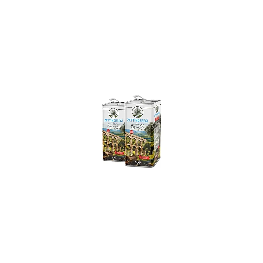 Zeytinderesi Natürel Sızma Soğuk Sıkım Zeytinyağı 5 lt 2'li