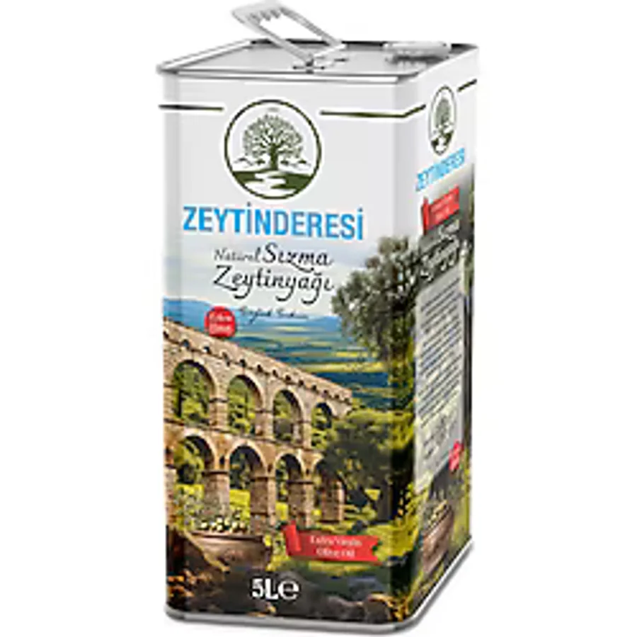 Zeytinderesi Natürel Sızma Soğuk Sıkım Zeytinyağı 5 lt