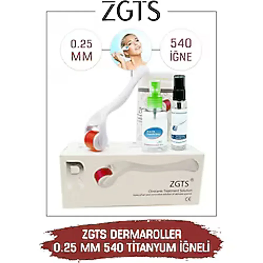 Zgts Dermaroller 0.25 Mm Titanyum 540 Iğneli Derma Roller