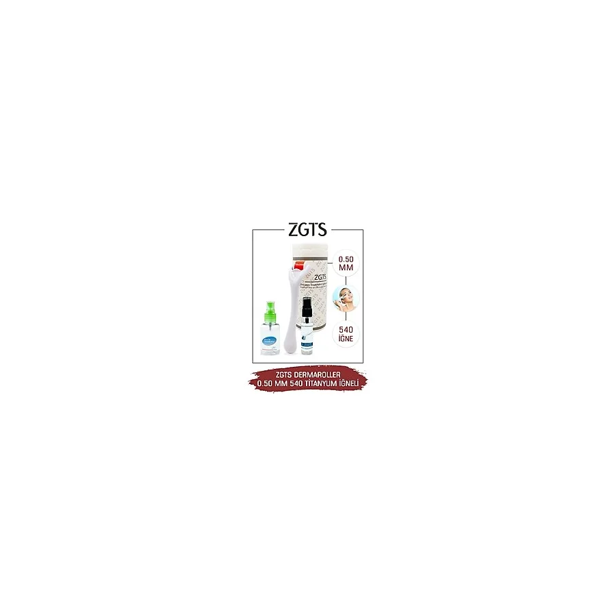 Zgts Dermaroller 0.50 Mm Titanyum 540 Iğneli Derma Roller