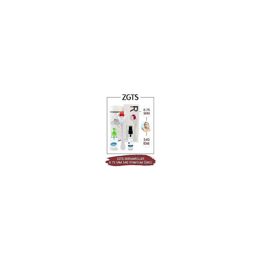 Zgts Dermaroller 0.75 Mm Titanyum 540 Iğneli Derma Roller