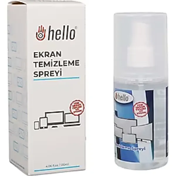 Zibox Hello HL-27269 120ML Profesyonel Ekran Temizleyici Sprey Telefon Tablet Tv ve Laptop Temizleme Solüsyonu - Siyah