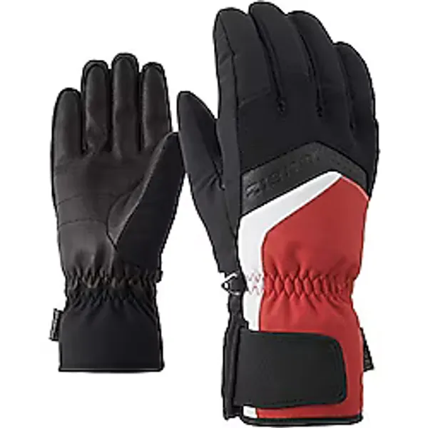 Ziener GABINO Erkek Kayak Eldiveni/Kış Sporları Sıcak, Nefes Alabilir, Kırmızı (red pop), 8