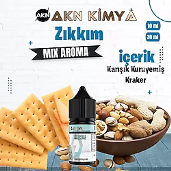 Zıkım Mix Aroma Karışık Kuruyemiş Kraker Gıda Aroması 10 ml